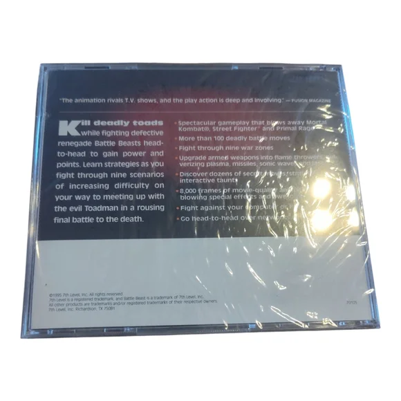 Battle Beast The Ultimate Fight PC CD ROM Game 1995 Sealed CD - Picture 4 of 4